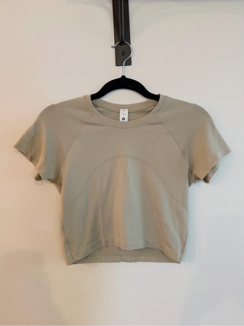 Lululemon Swiftly Tech Cropped Short-Sleeve *Mojave Tan
